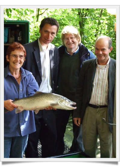 Les élus de l'Institution en visite à la station salmonicole de Beauchamps (80)